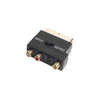 Pro 2 Scart Plug To RCA & S-Video Sockets - Scart Video Adaptor