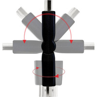 Pro.2 PA4300 180 Degree HDMI Swivel Adaptor can use any HDMI Cable