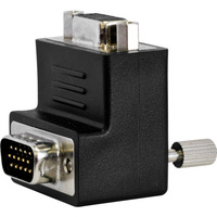 Pro.2 PA4305 VGA Right Angle Adaptor Up Facing HDB 15Pin Plug to 15Pin Socket