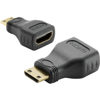 Mini HDMI Plug To HDMI Socket Adaptor