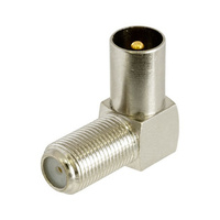PA5128 Right Angle PAL Plug into F-Type Socket Adaptor