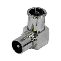 PA5130 Right Angle 75ohm PAL Plug to 75ohm PAL Socket Adaptor