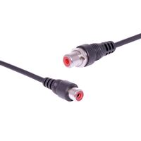 Dynalink Red RCA Socket To Socket 160mm Wallplate Fly Lead