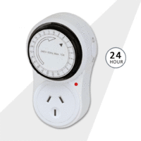 Sansai 24 Hour Mechanical Timer Switch On-Auto Switch 240V 10A 2400W Max