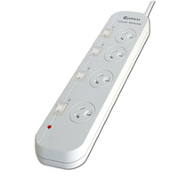 Sansai 4 Outlets Ways Individually Switch Powerboard with 2 Extra Wide Outlets