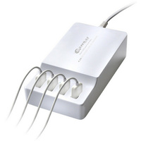 Sansai 4 Port USB Charger Charging Station Hub 5V 4.2A for Iphone Galaxy Ipad