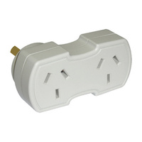 EVERSURE PB20R Double Slimline Right Hand Side By Side Power Adaptor White