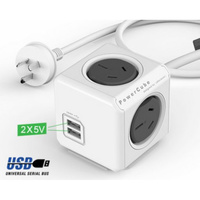 Powercube Extended USB - 4 Outlets / 2 USB
