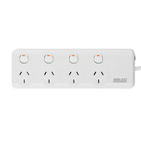 Arlec Individually Switched 4 Outlet Power Board