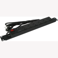 Prolink 19 inch Rack Mount Power Board Spike 10A Illuminated Power Switch