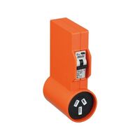 ARLEC 10A to 15A Compact Single Power Adaptor suitable Caravan & Home Use
