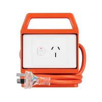 ARLEC 10A To 15A Single Outlet Power Adaptor In-Built Safety Switch