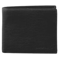 PIERRE CARDIN 3-Fold Rustic Leather RFID Protected Men's Wallet Black