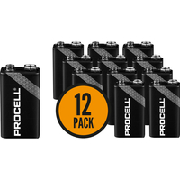 9V 12 Pack Procell Battery Bulk Alkaline Duracell