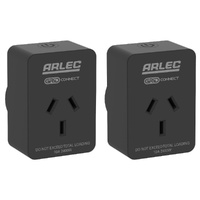 Arlec PC191BKHA-2PK2 Grid Connect Smart Plug In Socket with Energy Meter 2 Pack
