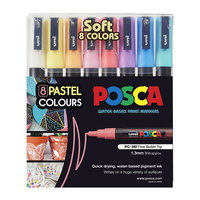 Posca PC-3M Paint Soft Col Pk8
