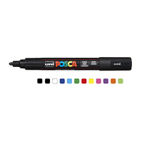 Posca PC-5M MedBlt Mk Ast Pk12