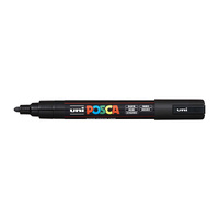 Posca PC-5M Med Blt Paint Blk