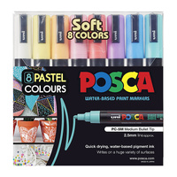 Posca PC-5M Med Blt Soft Pk8