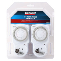 Arlec 24 Hour Timer Switch 48 ON/OFF Maximum Setting 230-240V 10A