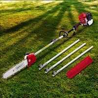 Giantz 65CC Pole Chainsaw 12in Chain Saw Petrol 4.3m Long Reach