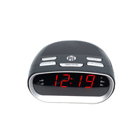 PYE AM/FM Alarm Clock Radio Red LED display