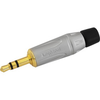 3.5mm Stereo Phono Gold Plug Amphenol