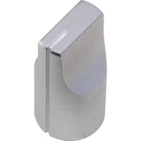 Silver Knob With Set Screw 12.7mm Diameter Aluminium