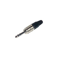 PD1450 6.3mm Pro Stereo Phono Metal Plug with Cable Protection