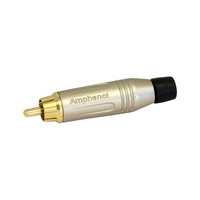 RCA Plug Amphenol Black