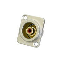 RCA D Shell Socket Red Amphenol