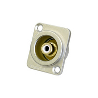 RCA D Shell Socket White Amphenol