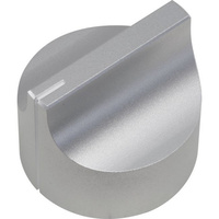 Silver Knob With Set Screw 31.8mm Diameter Aluminium