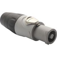 25A 250VAC Powercon Connector Grey Keyed For Power Out