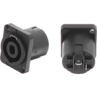 D FLANGE 2-POLE SPEAKON SOCKET