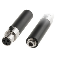 DOSS Mini XLR 3P to 3.5mm Converter AKG To Sennheiser 3F to 3.5F Black