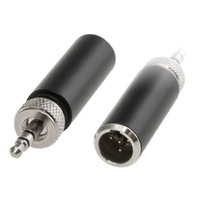 Doss Mini XLR 3.5MM TO 4P Converter XLR Male plug 3.5mm Screw-lock Plug Adaptor