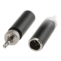 Doss 3.5mm to 3P Mini XLR Converter Sennheiser Screw Lock Plug Adaptor