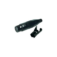 3 Pin XLR Line Socket (Ac3Fb) Black