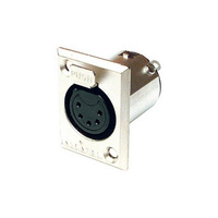 Amphenol AC5FPZ 5 Pin Panel XLR Socket Metal Rectangular