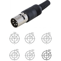 5 Pin Male DIN Line Plug