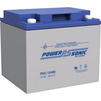 Power Sonic PDC-12480 12V 48A AGM SLA Deep Cycle Battery T6 Terminal
