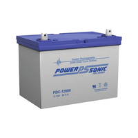 Power Sonic PDC-12800 12V 80A AGM SLA Deep Cycle Battery U Terminal