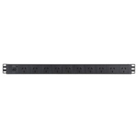 Vertical Rack Power Rail Surge 10 Way GPO PDU 610mm 15A GPO Input