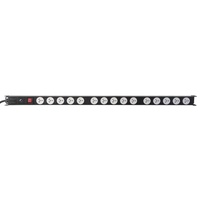 Vertical Power Rail 15 Way 10A GPO - 1U X 1M 15A Comes with 3x2.5mm² 2M power cord