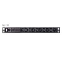 Aten 10 Port 1U Basic PDU with Surge Protection, supports 10A with 10 IEC C13 outputs