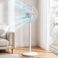 DEVANTI 16" 5-in-1 Rechargeable Fan for Pedestal Table Floor Wall Ceiling