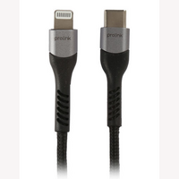 Prolink USB-C to Apple Lightning Cable 2m 18W PD QC Fast Charge Black