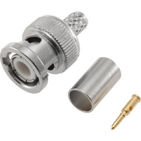 BNC Crimp Plug to suit RG58Cu Stranded Coaxial Cable