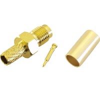 SMA-RP Inline Crimp Socket suit RG58 LL195 Cable
